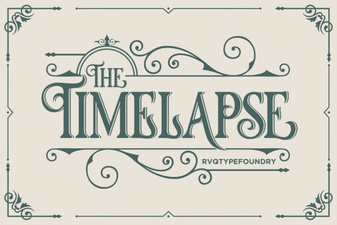 Timelapse Fonts for Creative Projects