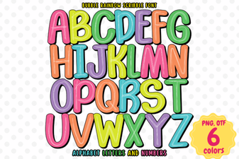Playful Bubble Rainbow Scribble Font Guide & Projects