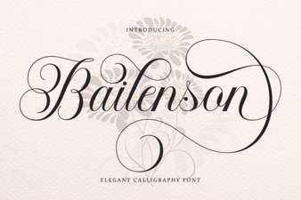Bailenson Font: Versatile Design Styles