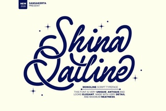 The Shina Qatline Font: Arabic Design Inspiration